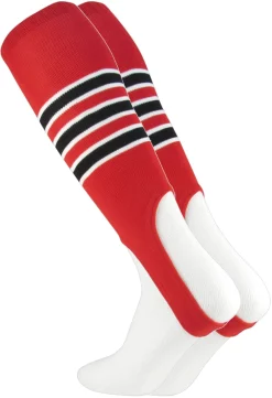TCK – Pattern D – Adult 300 4″ Cut Baseball Stirrups -Baseball Uniforms Sales Store 4 In D Red Blk