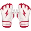 Bruce Bolt – BADER Series Adult Short Cuff Batting Gloves | BADER WHITE -Baseball Uniforms Sales Store Bader WH Short 1