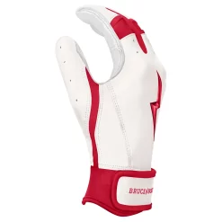 Bruce Bolt – BADER Series Adult Short Cuff Batting Gloves | BADER WHITE -Baseball Uniforms Sales Store Bader WH Short 4