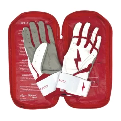 Bruce Bolt – BADER Series Youth Long Cuff Batting Gloves | BADER WHITE -Baseball Uniforms Sales Store Bader WH long 0 1