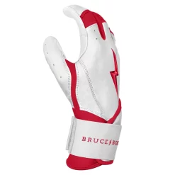 Bruce Bolt – BADER Series Adult Long Cuff Batting Gloves | BADER WHITE -Baseball Uniforms Sales Store Bader WH long 4
