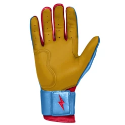 Bruce Bolt – BADER Series Youth Long Cuff Batting Gloves | BABY BLUE -Baseball Uniforms Sales Store Bader long 3 1