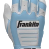 Franklin Custom CFX Pro Batting Gloves – Adult – C. Blue/White -Baseball Uniforms Sales Store C. Blue White 1