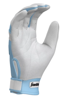 Franklin Custom CFX Pro Batting Gloves – Adult – C. Blue/White -Baseball Uniforms Sales Store C. Blue White 4