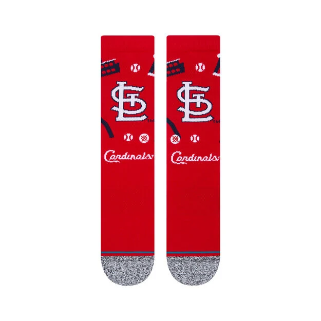 Stance – ST. LOUIS CARDINALS LANDMARK CREW SOCKS 4 Stance – ST. LOUIS CARDINALS LANDMARK CREW SOCKS - Image 2