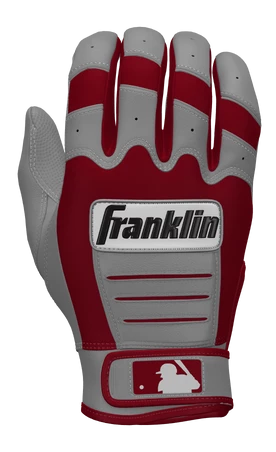 Franklin Custom CFX Pro Batting Gloves – Adult – Grey/Cardinal 3 Franklin Custom CFX Pro Batting Gloves – Adult – Grey/Cardinal