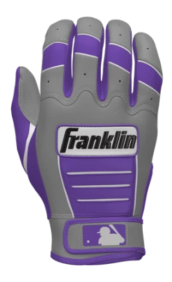 Franklin Custom CFX Pro Batting Gloves – Adult – Grey/Purple