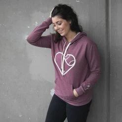 Baseballism – Heart Seams Hoodie (Women’s) -Baseball Uniforms Sales Store HeartSeamsHoodie 3