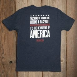 Baseballism Heartbeat Men’s T-Shirt -Baseball Uniforms Sales Store HeartbeatofAmerica 5