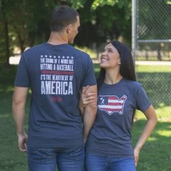Baseballism Heartbeat Men’s T-Shirt -Baseball Uniforms Sales Store HeartbeatofAmerica 7