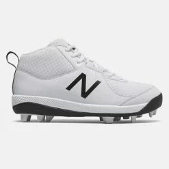 New Balance 3000v5 Youth Molded Cleats – White (J3000SW5)