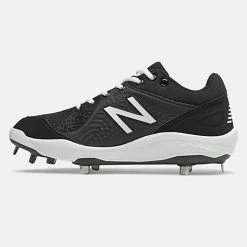 New Balance – Black/White Low-Cut L3000v5 Metal Spikes (L3000BK5) -Baseball Uniforms Sales Store L3000BK5 3