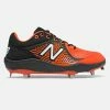 New Balance – Black/Orange Low-Cut L3000v5 Metal Spikes (L3000BO5) -Baseball Uniforms Sales Store L3000BO5 1