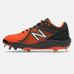New Balance – Black/Orange Low-Cut L3000v5 Metal Spikes (L3000BO5) -Baseball Uniforms Sales Store L3000BO5 3