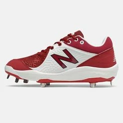 New Balance – Maroon/White Low-Cut L3000v5 Metal Spikes (L3000MW5) -Baseball Uniforms Sales Store L3000MW5 3