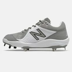 New Balance – Grey/White Low-Cut L3000v5 Metal Spikes (L3000TG5) -Baseball Uniforms Sales Store L3000TG5 3