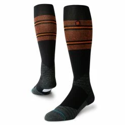 Stance – Diamond Pro OTC Stripe Socks -Baseball Uniforms Sales Store OTC Stripe Black Orange