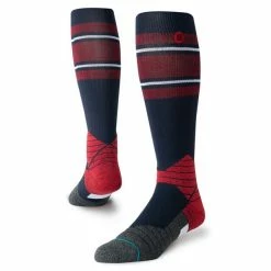 Stance – Diamond Pro OTC Stripe Socks -Baseball Uniforms Sales Store OTC Stripe Navy Red