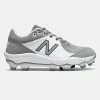 New Balance – Men’s Grey/White 3000v5 Fresh Foam Molded Cleat (PL3000G5) -Baseball Uniforms Sales Store PL3000G5 1