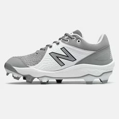 New Balance – Men’s Grey/White 3000v5 Fresh Foam Molded Cleat (PL3000G5) -Baseball Uniforms Sales Store PL3000G5 3