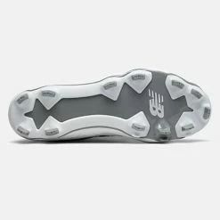 New Balance – Men’s Grey/White 3000v5 Fresh Foam Molded Cleat (PL3000G5) -Baseball Uniforms Sales Store PL3000G5 4