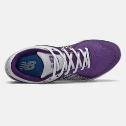 New Balance – Men’s White/Purple 3000v5 Fresh Foam Molded Cleat (PL3000P5) -Baseball Uniforms Sales Store PL3000P5 2