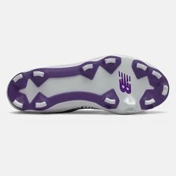 New Balance – Men’s White/Purple 3000v5 Fresh Foam Molded Cleat (PL3000P5) -Baseball Uniforms Sales Store PL3000P5 4