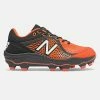 New Balance – Men’s Black/Orange 3000v5 Fresh Foam Molded Cleat (PL3000T5) -Baseball Uniforms Sales Store PL3000T5 1