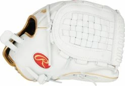 Rawlings Liberty Advanced 12.5″ Fastpitch Glove – White/Gold (RLA125KRG) -Baseball Uniforms Sales Store RLA125KRG 4