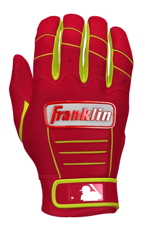 Franklin – Red/Optic Custom CFX Pro Batting Gloves 3 Franklin – Red/Optic Custom CFX Pro Batting Gloves