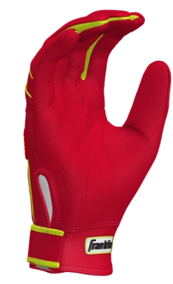 Franklin – Red/Optic Custom CFX Pro Batting Gloves 9 Franklin – Red/Optic Custom CFX Pro Batting Gloves -Baseball Uniforms Sales Store Red Optic Yellow 4