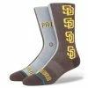 Stance – SAN DIEGO PADRES SPLIT CREW SOCKS -Baseball Uniforms Sales Store Split Padres 1