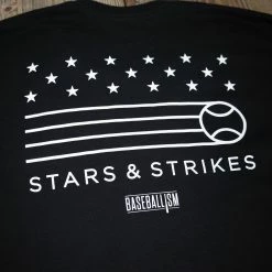 Baseballism Stars And Strikes Men’s T-Shirt -Baseball Uniforms Sales Store Stars Strikes 4