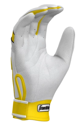 Franklin Custom CFX Pro Batting Gloves – Adult – White/Yellow 10 Franklin Custom CFX Pro Batting Gloves – Adult – White/Yellow -Baseball Uniforms Sales Store Wht Yellow 4