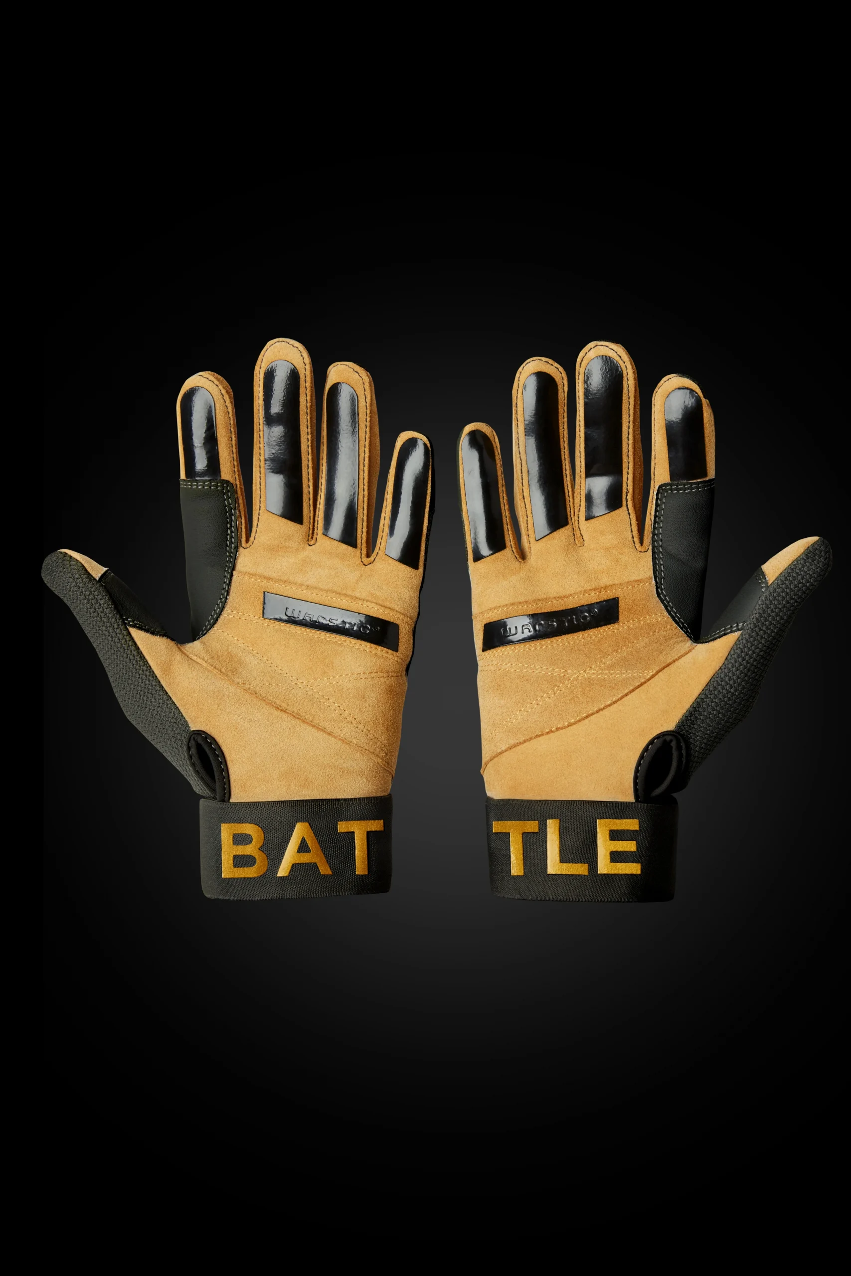 WARSTIC – WORKMAN3 Adult Batting Gloves – Black/Gold Stripes 4 WARSTIC – WORKMAN3 Adult Batting Gloves – Black/Gold Stripes - Image 2