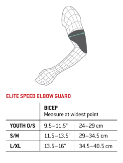 G-Form – ELITE SPEED BATTER’S ELBOW GUARD -Baseball Uniforms Sales Store elitespeedelbow sizechart