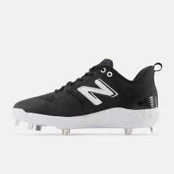 New Balance Black/White L3000v6 Metal Spikes 9 New Balance Black/White L3000v6 Metal Spikes -Baseball Uniforms Sales Store l3000bk6 3