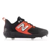 New Balance Black/Orange L3000v6 Metal Spikes -Baseball Uniforms Sales Store l3000bo6 1