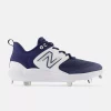 New Balance Navy/White L3000v6 Metal Spikes -Baseball Uniforms Sales Store l3000tn6 1
