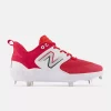 New Balance Red/White L3000v6 Metal Spikes 2 New Balance Red/White L3000v6 Metal Spikes -Baseball Uniforms Sales Store l3000tr6 1