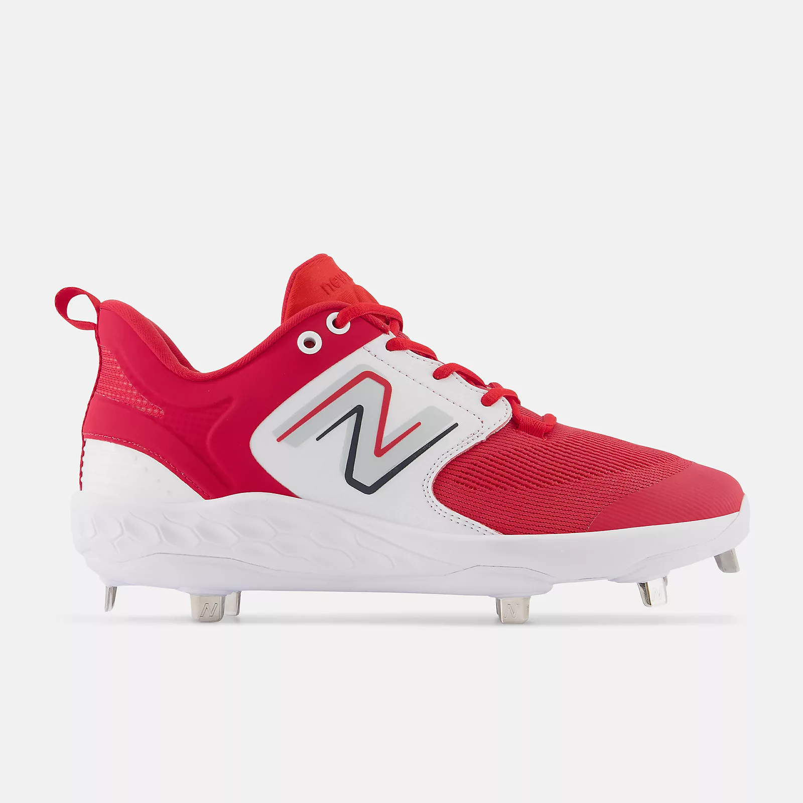 New Balance Red/White L3000v6 Metal Spikes 3 New Balance Red/White L3000v6 Metal Spikes