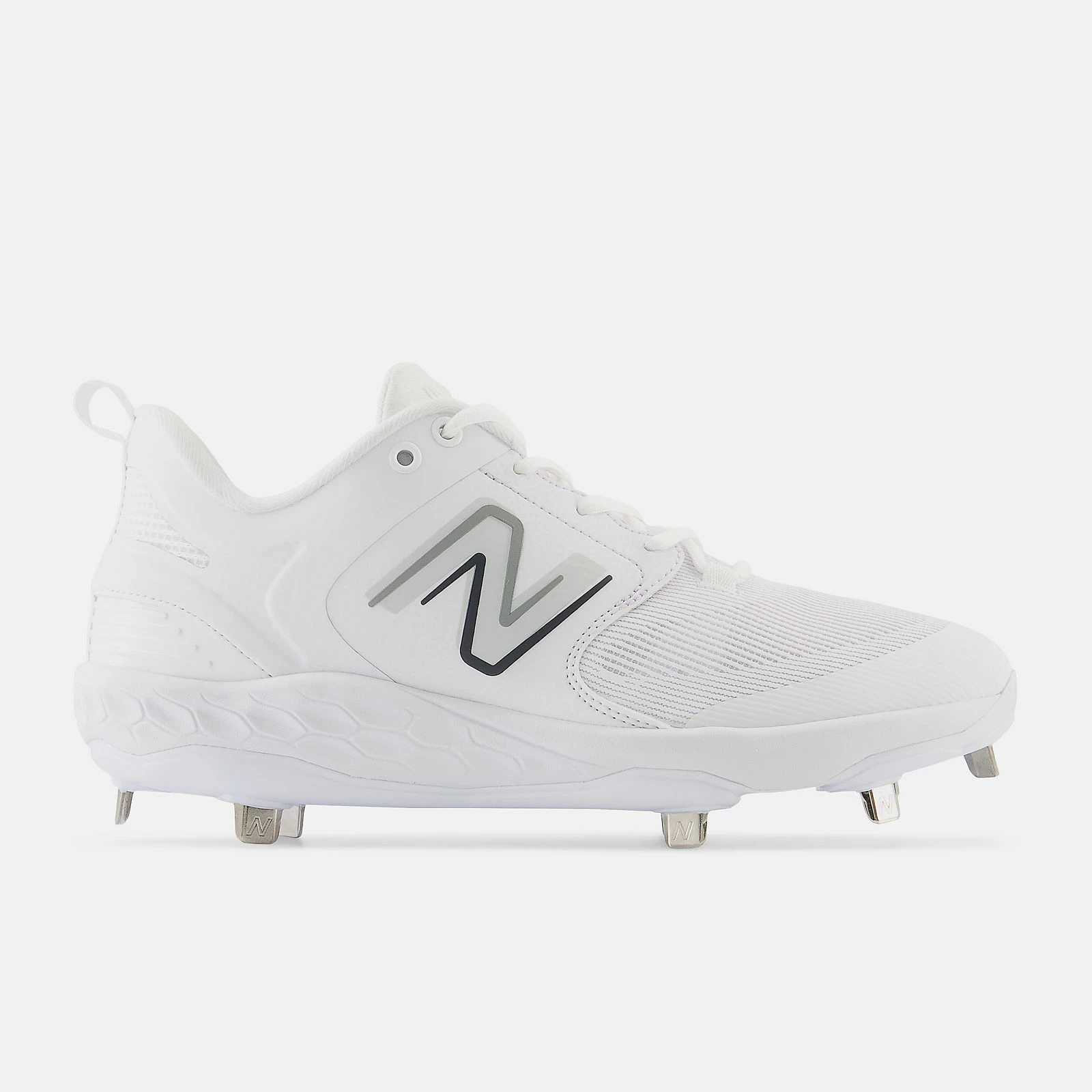 New Balance White L3000v6 Metal Spikes 3 New Balance White L3000v6 Metal Spikes