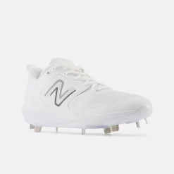 New Balance White L3000v6 Metal Spikes 8 New Balance White L3000v6 Metal Spikes -Baseball Uniforms Sales Store l3000tw6 2