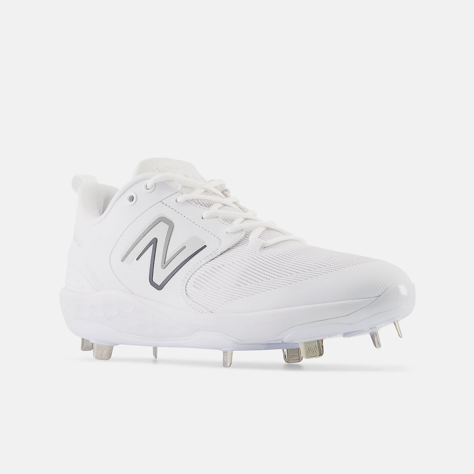 New Balance White L3000v6 Metal Spikes 4 New Balance White L3000v6 Metal Spikes - Image 2