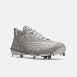 New Balance – Grey/White FuelCell 4040v6 Metal Spikes (L4040TG6) -Baseball Uniforms Sales Store l4040tg6 4