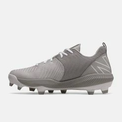New Balance – Grey FuelCell 4040v6 Molded Cleats (PL4040G6) -Baseball Uniforms Sales Store pl4040g6 3