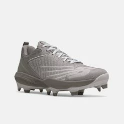 New Balance – Grey FuelCell 4040v6 Molded Cleats (PL4040G6) -Baseball Uniforms Sales Store pl4040g6 4
