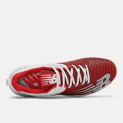 New Balance – Red/White FuelCell 4040v6 Molded Cleats (PL4040R6) -Baseball Uniforms Sales Store pl4040r6 2