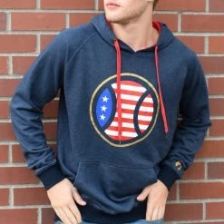 Baseballism – America’s Game Hoodie – Navy (Men’s) -Baseball Uniforms Sales Store products america s game 4