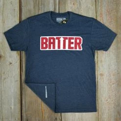 Baseballism Batter Up Navy T-Shirt (Men’s) -Baseball Uniforms Sales Store products batterup 3